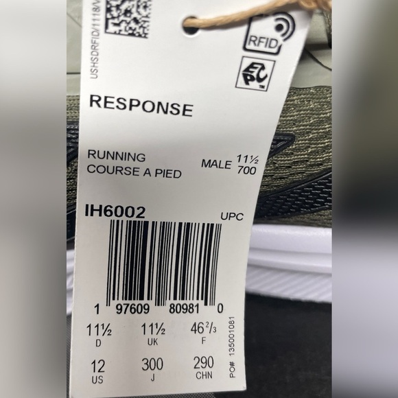 Adidas Green and Red Athletic Shoes with Mesh Upper - Picture 5 of 6